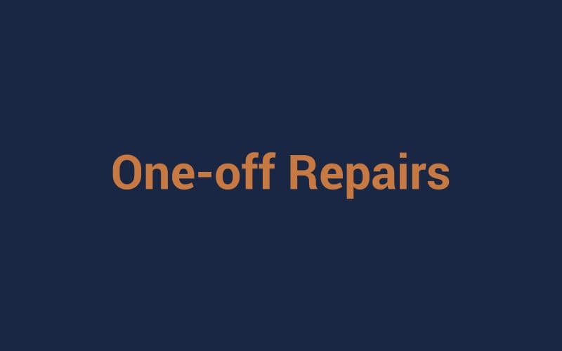 Completed repair at a commercial location