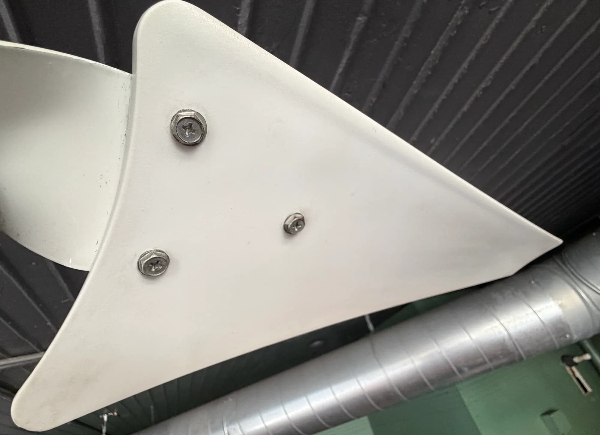 The same fan blade cleaned and remounted